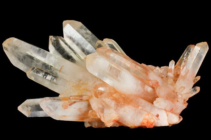 Tangerine Quartz Crystal Cluster (Large Crystals) - Madagascar #156955
